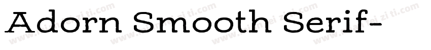 Adorn Smooth Serif字体转换